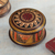 Ceramic decorative box, 'Inca Princess' - Traditional Inca Hand-Painted Ceramic Decorative Box (image 2) thumbail