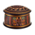 Ceramic decorative box, 'Inca Princess' - Traditional Inca Hand-Painted Ceramic Decorative Box thumbail