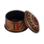 Ceramic decorative box, 'Inca Princess' - Traditional Inca Hand-Painted Ceramic Decorative Box (image 2c) thumbail