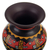 Jarrón decorativo de cerámica. - Jarrón decorativo de cerámica negra clásico hecho a mano de Perú