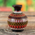 Ceramic decorative vase, 'Pachacamac' - Hand-Painted Geometric Ceramic Decorative Vase from Peru