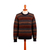 Men's 100% alpaca pullover sweater, 'Natural Roots' - Men's 100% Alpaca Geometric-Themed Knit Pullover Sweater
