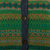 100% alpaca cardigan sweater, 'Inca's Green Geometry' - Striped Inca-Patterned Green 100% Alpaca Cardigan Sweater (image 2g) thumbail