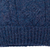 100% alpaca knit hat, 'Indigo Braid' - Geometric Soft 100% Alpaca Knit Hat in an Indigo Hue (image 2c) thumbail