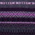 100% alpaca scarf, 'Elegant Purple Geometry' - Knit 100% Alpaca Striped Patterned Scarf in Purple and Blue (image 2b) thumbail