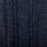 100% alpaca scarf, 'Indigo Braid' - Soft Knit 100% Alpaca Scarf in an Indigo Base Hue