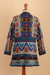 Strickjacke aus einer Baby-Alpaka-Mischung - Traditionelle Strickjacke aus einer Baby-Alpaka-Mischung aus Peru