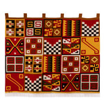 Wool blend tapestry, 'Tribal II' - Handwoven Geometric-Themed Andean Wool Blend Tapestry