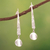 Sterling silver dangle earrings, 'Eternal Finesse' - Polished Geometric Sterling Silver Dangle Earrings