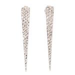 Sterling silver drop earrings, 'Eternal Confidence' - Polished Geometric Sterling Silver Drop Earrings