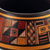 Jarrón decorativo de cerámica - Jarrón decorativo de cerámica geométrico hecho a mano en tonos vibrantes