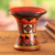 Ceramic decorative vase, 'Ayar Manco' - Traditional Geometric Ceramic Decorative Vase in Warm Hues