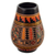 Dekorative Keramikvase, „Ayar Cachi“ – klassische geometrische dekorative Keramikvase in warmen Farbtönen