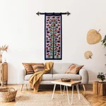 Wool tapestry, 'Birds of the Blue Valley' - Bird-Themed Handloomed Blue Wool Tapestry Made in Peru