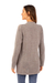 Alpaca blend cardigan sweater, 'Beige Spirit' - Soft Beige Alpaca Blend Cardigan Sweater with Open Front