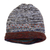 100% alpaca reversible hat, 'Two in One' - Reversible Unisex Striped 100% Alpaca Hat Knitted in Peru