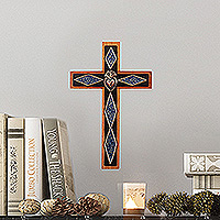Featured review for Sodalite and copper wall cross, Heroism Cross