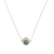 Amazonite pendant necklace, 'Green Serenity' - Polished Sterling Silver and Amazonite Pendant Necklace