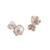 Cultured pearl stud earrings, 'Moonshine Charm' - Sterling Silver Stud Earrings with White Cultured Pearls