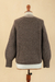 Baby alpaca and wool blend sweater, 'Taupe Deity' - Preppy-Inspired Taupe and Beige Baby Alpaca Blend Sweater