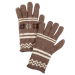 Alpaca blend gloves, 'Taupe Scapes' - Handwoven Light Taupe and Ivory Alpaca Blend Gloves