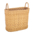 Natural fiber basket, 'Nature Tour' - Handwoven Rush Fiber Basket in a Natural Brown Hue