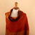 100% baby alpaca scarf, 'Huancayo Sunset' - Hand-Woven Striped Fringed Orange 100% Baby Alpaca Scarf (image 2e) thumbail