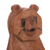 Esculturas de madera, (juego de 2) - Esculturas de madera de Mohena con temática de osos talladas a mano (juego de 2)