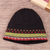 100% alpaca hat, 'Memories of the Andes' - Traditional Knit Green and Red 100% Alpaca Hat from Peru