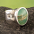 Opal single stone ring, 'Powerful Truth' - Modern Minimalist Round Opal Single Stone Ring from Peru (image 2) thumbail