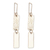 Sterling silver dangle earrings, 'Vibrant Links' - Modern Sterling Silver Dangle Earrings with Link Design