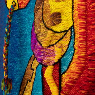 Wandteppich aus Alpaka-Mischung - Handgewebter, von Inkas inspirierter Wandteppich aus traditioneller Alpakamischung