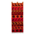 Tapiz de lana - Tapiz de lana con temática animal en tonos rojos