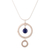 Lapis lazuli pendant necklace, 'Heavenly Blue' - Modern Sterling Silver Lapis Lazuli Pendant Necklace (image 2b) thumbail