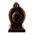 Wood tealight candleholder, 'Bright Season' - Hand-Carved Cedarwood Holy Family Tealight Candleholder