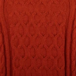 100% alpaca pullover sweater, 'Rusty Honeycomb' - Soft Honeycomb-Patterned Rust 100% Alpaca Pullover Sweater