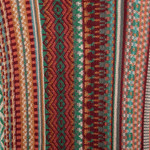 Baby alpaca blend pullover sweater, 'Earthy Threads in Red' - Knit Baby Alpaca Blend Pullover Sweater with Red Hem & Cuffs