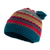 100% alpaca hat, 'Patterned Symphony' - Colorful Knit 100% Alpaca Hat with Andean Patterns & Tassel thumbail