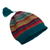 100% alpaca hat, 'Patterned Symphony' - Colorful Knit 100% Alpaca Hat with Andean Patterns & Tassel (image 2c) thumbail