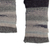 100% alpaca fingerless mittens, 'Monochromatic Shades' - 100% Alpaca Grey and Black Knit Fingerless Mittens from Peru (image 2d) thumbail