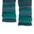 100% alpaca fingerless mittens, 'Shades of Blue' - 100% Alpaca Blue and Teal Knit Fingerless Mittens from Peru (image 2d) thumbail