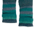 100% alpaca fingerless mittens, 'Shades of Blue' - 100% Alpaca Blue and Teal Knit Fingerless Mittens from Peru