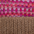 Alpaca blend hat, 'Pretty in Pink' - Patterned Knit Alpaca Blend Hat with Pompom in Pink & Brown (image 2c) thumbail
