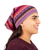 100% alpaca hat, 'La Vie en Rose' - Jacquard Knit 100% Alpaca Hat in Pink Fuchsia and Lavender thumbail