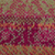 Alpaca blend scarf, 'Burgundy Andean Mosaics' - Knit Alpaca Blend Scarf in Burgundy Pink Green & Yellow Hues