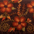 Bolso bandolera tejido a mano - Bolso bandolera naranja y marrón con bordado floral y frondoso