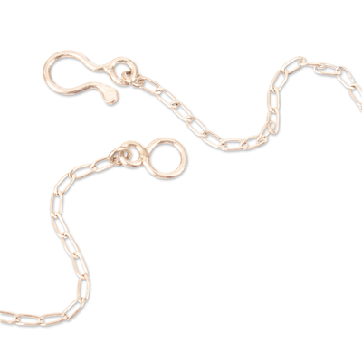 Chrysocolla and sodalite pendant necklace, 'Geometric Movement' - Triangular Chrysocolla Sodalite 925 Silver Pendant Necklace