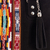 Bolso asa de algodón y lana - Bolso con asa de algodón y detalles de lana con temática inca tejido a mano