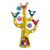 Ceramic sculpture, 'The Joyful Tree Family' - Hand-Painted Tree-Shaped Floral Ceramic Sculpture in Green