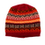 mütze aus 100 % Baby-Alpaka - Handgestrickte Mütze aus 100 % Baby-Alpaka in Rottönen aus Peru